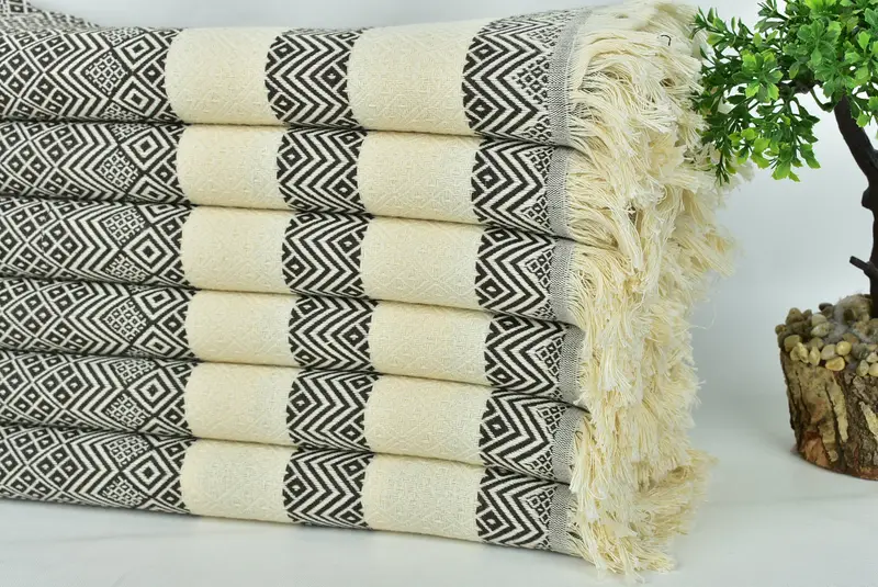 Travel Towel, Personalized Gift, Personalized Towel, 70x40 Cotton Diamond Towel, Welcome Wedding Gift, Girl Trip Party Favor, Luxury towel - 3