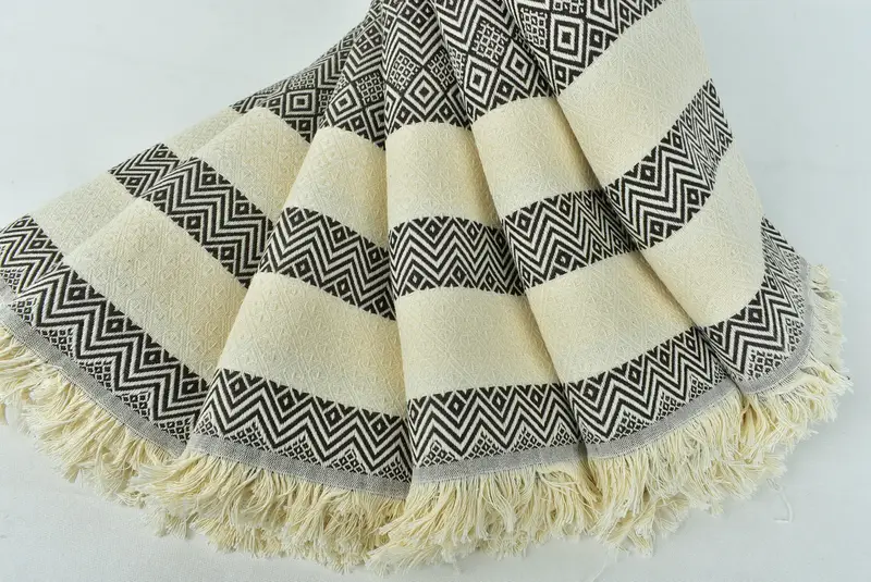 Travel Towel, Personalized Gift, Personalized Towel, 70x40 Cotton Diamond Towel, Welcome Wedding Gift, Girl Trip Party Favor, Luxury towel - 4