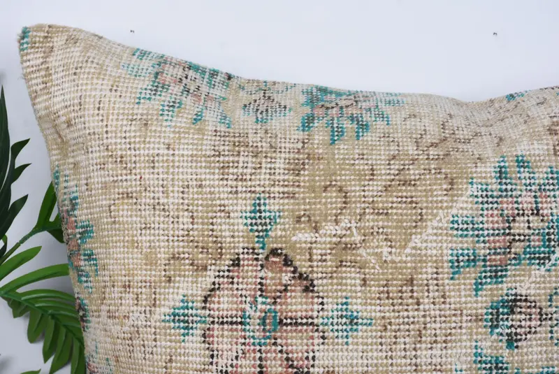 One Of A Kind Cushion Case, Turkish Pillow, 28x28 Beige Pillow Cover, Gift Pillow, Muted Pillow Sham, Cushion Cover, Home Decor Pillow - 2