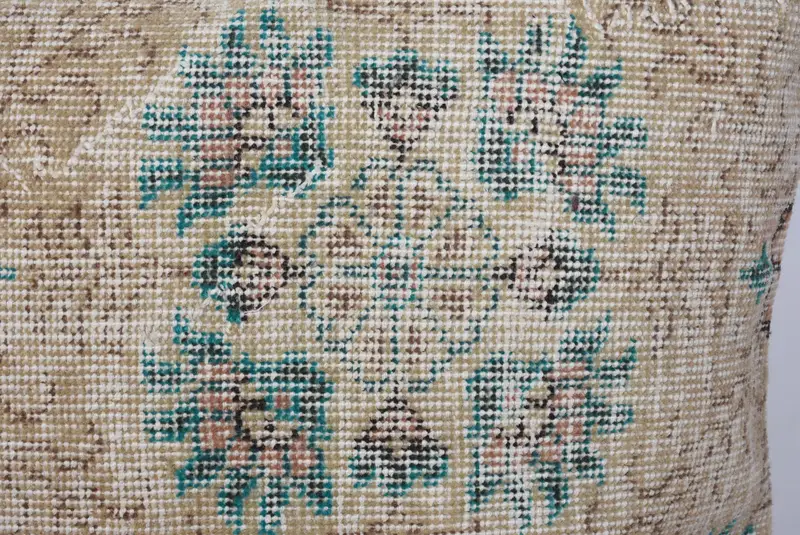 One Of A Kind Cushion Case, Turkish Pillow, 28x28 Beige Pillow Cover, Gift Pillow, Muted Pillow Sham, Cushion Cover, Home Decor Pillow - 3