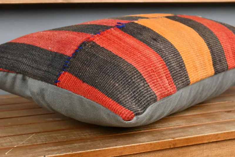16x24 Red Cushion Cover, Pillow Cover, Turkish Rugs Cushion Cover, Home Decor Pillow, Boho Pillow Sham Cover, Vintage Pillow - 3