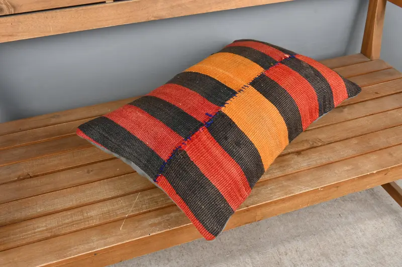 16x24 Red Cushion Cover, Pillow Cover, Turkish Rugs Cushion Cover, Home Decor Pillow, Boho Pillow Sham Cover, Vintage Pillow - 2