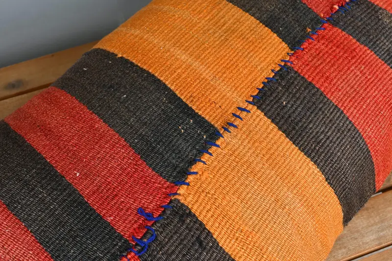 16x24 Red Cushion Cover, Pillow Cover, Turkish Rugs Cushion Cover, Home Decor Pillow, Boho Pillow Sham Cover, Vintage Pillow - 4
