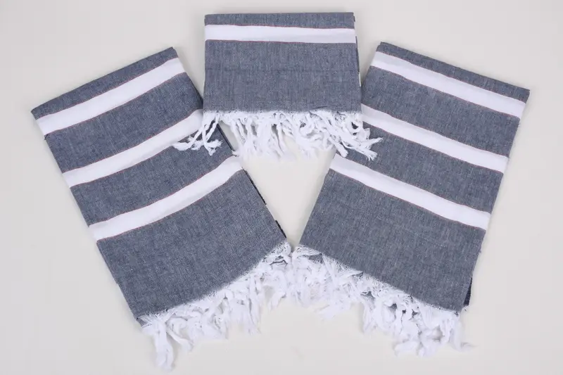 Bridesmaid Towel, Handwoven organic Turkish towel for spa, 70x40 Cotton Striped Towel, Lightweight towel, Home Gift, Absorbent towel, Bath towel - 6