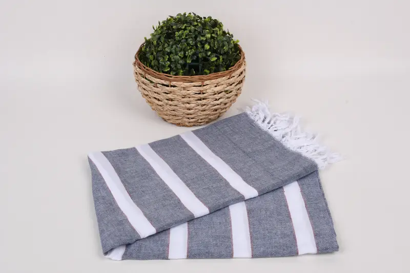 Bridesmaid Towel, Handwoven organic Turkish towel for spa, 70x40 Cotton Striped Towel, Lightweight towel, Home Gift, Absorbent towel, Bath towel - 4