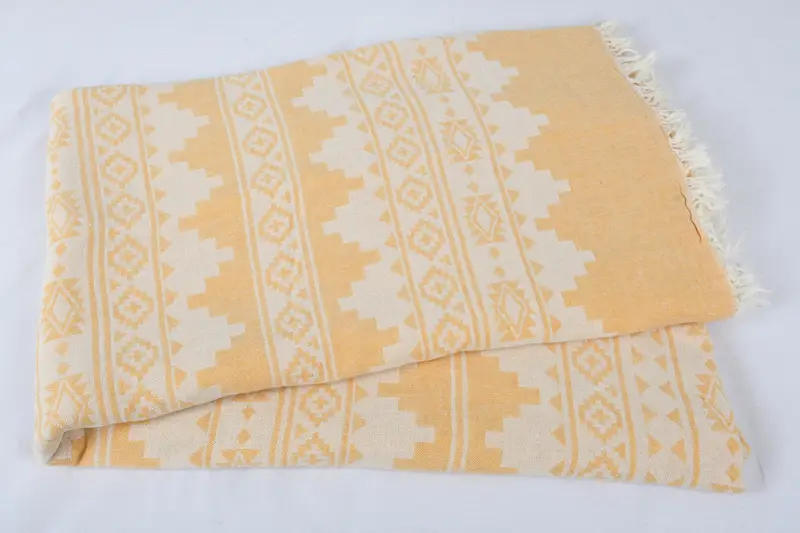 Personalized Gifts, Christmas Tablecloth, Gift For Wedding Day, 92x80 Cotton Kilim Towel, Boho Throw Blankets, Personalized Gift, Woven Blanket - 5