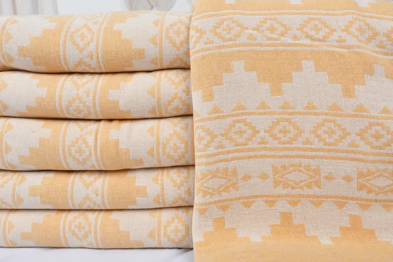 Personalized Gifts, Christmas Tablecloth, Gift For Wedding Day, 92x80 Cotton Kilim Towel, Boho Throw Blankets, Personalized Gift, Woven Blanket - 3