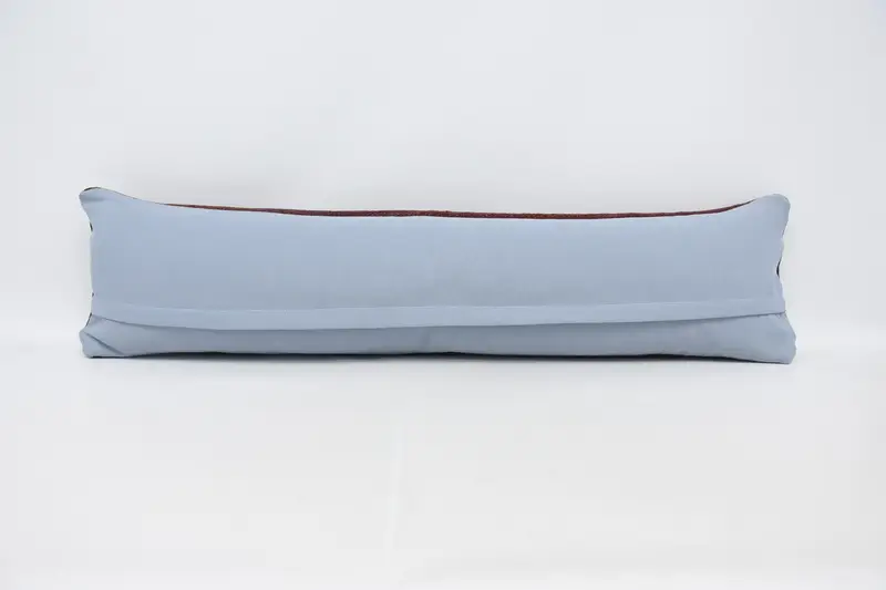 Pillow Cover, Vintage Kilim Pillow, Ethnical Kilim Rug Pillow, Interior Designer Pillow, Turkish Rugs Cushion Cover, 12x48 Red Pillow Sham - 6