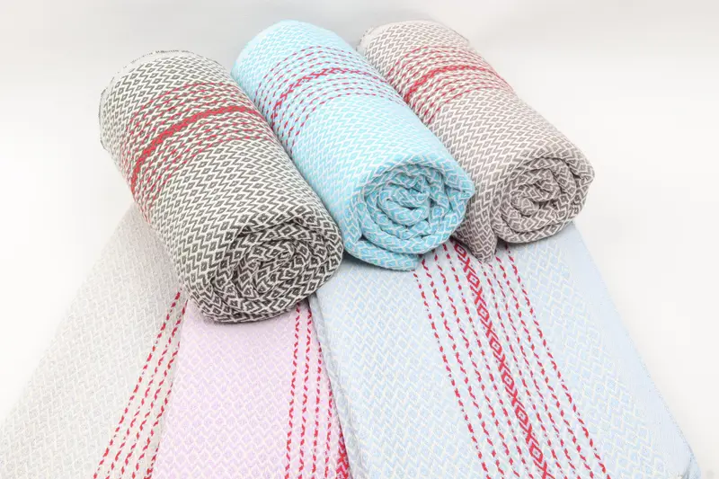 Personalized Turkish Organic Cotton Bachelorette Towel, Beige, 70x40 Inches