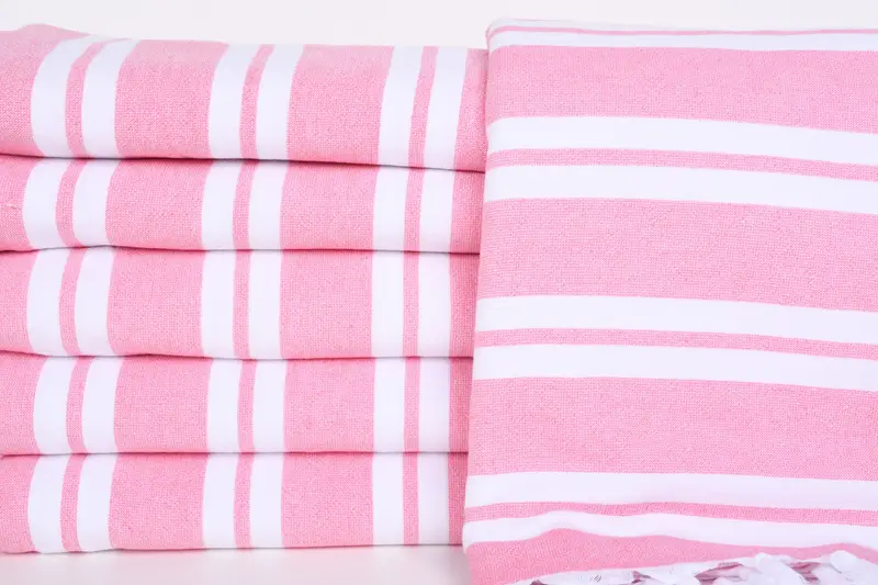 Luxury towel, Bachelorette Party Favors, Gym Towel, Summer Gift, Gift For Wedding Day, 68x36 Cotton Striped Terry Towel, Wedding Day Gift For Bride - 1