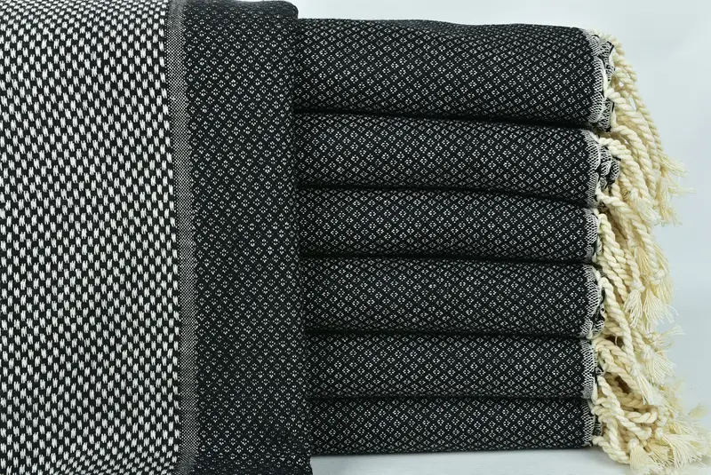 Luxury Turkish beach towel for summer vacation, Wedding Gift For Bride, Travel towel, 64x38 Cotton Geometric Towel, Organic towel, Thin towel - 1