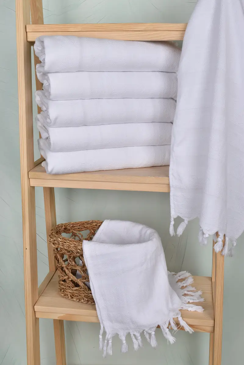 Monogrammed Hand Towel, Wedding Gift Ideas, 40x18 Cotton Diamond Towel, Personalized Hand Towel, Beach Theme Bachelorette Party, Bathroom Towels - 3