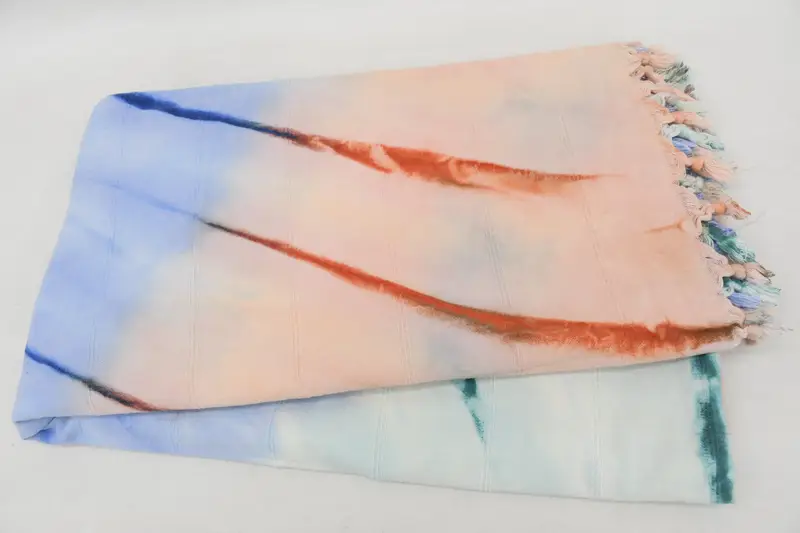 Bridal Shower Gift, 96x80 Cotton Striped Tie Dye Towel, Custom Wedding Gift From Bridesmaid, Custom Wedding Gifts, Gift For Her, Custom Blanket - 8