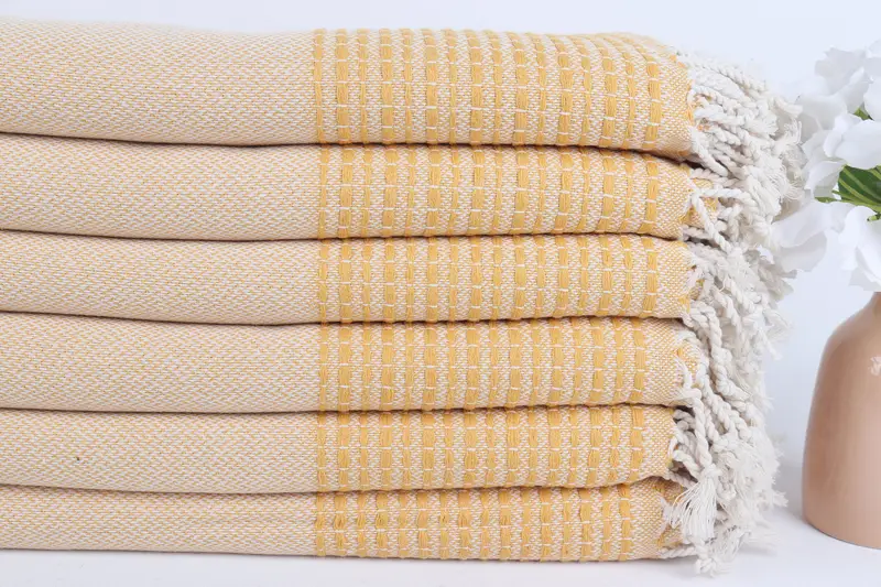 Bachelorette Party Gift, Girls Weekend Getaways Ideas, Housewarming Gift, 70x36 Cotton Striped Towel, House Warming Gift, Beach Towel Gift - 3