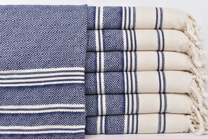 Small Bath Towels, 40x18 Cotton Diamond Towel, Guest Towel, Spa Towel, Bride Gift, Turkish Hand Towel, Personalized Gifts, Bridesmaid Towel - 1