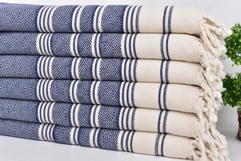 Small Bath Towels, 40x18 Cotton Diamond Towel, Guest Towel, Spa Towel, Bride Gift, Turkish Hand Towel, Personalized Gifts, Bridesmaid Towel - 3
