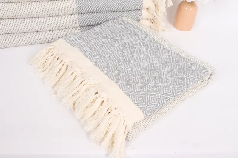 Halloween Blanket, Turkish Blanket, Decorative Blanket, Memorial Gift, Personalized Blanket, 104x80 Cotton Diamond Towel, Turkish Bedspread - 5