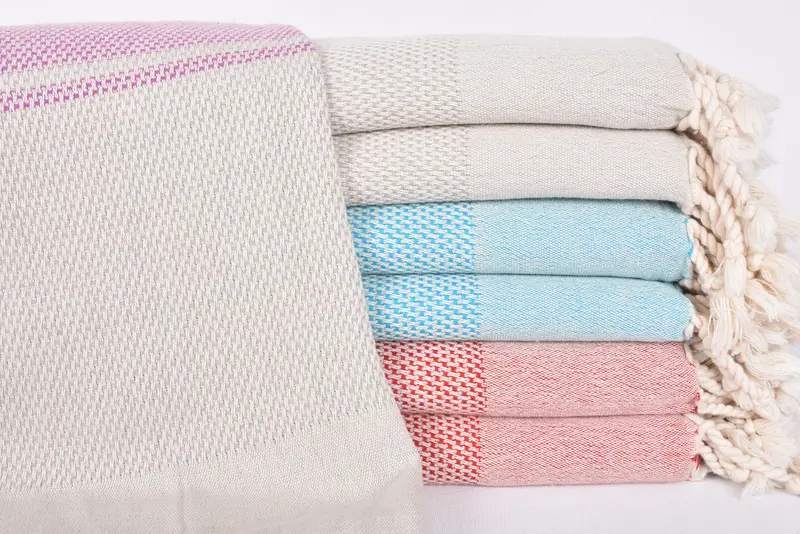 Organic towel, Gift For Wedding Day, Summer Towel, Best Beach Towel, Summer Gift, 70x40 Cotton Striped Towel, Employee Gifts, Girls Weekend Favors - 1