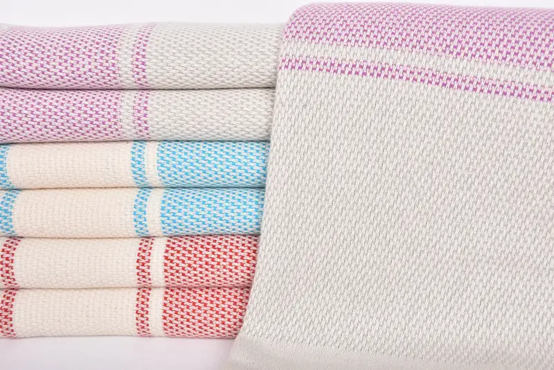Organic towel, Gift For Wedding Day, Summer Towel, Best Beach Towel, Summer Gift, 70x40 Cotton Striped Towel, Employee Gifts, Girls Weekend Favors - 2