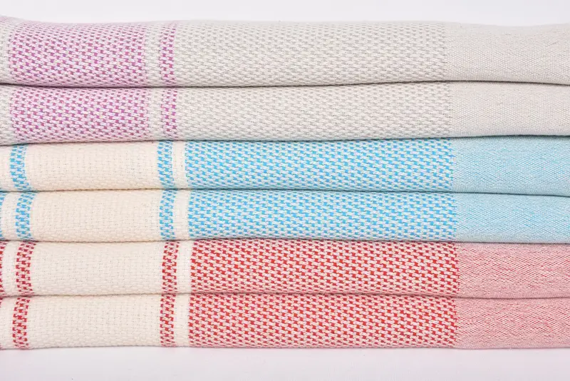 Organic towel, Gift For Wedding Day, Summer Towel, Best Beach Towel, Summer Gift, 70x40 Cotton Striped Towel, Employee Gifts, Girls Weekend Favors - 3