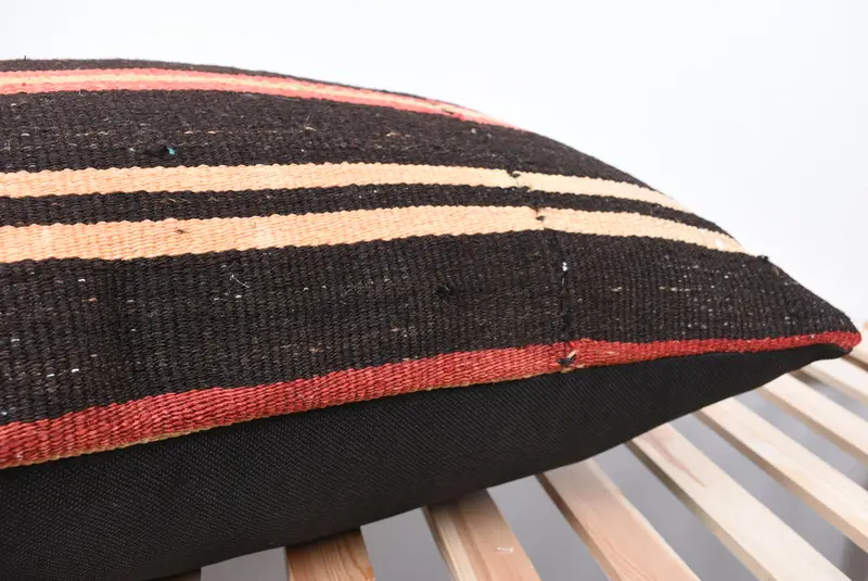 20x28 Brown Pillow Sham, Boho Pillow Sham Cover, Interior Designer Pillow, Decorative Pillow Sham, Cushion Case, Ethnical Kilim Rug Pillow - 7