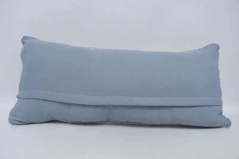 Pillow for Sofa, Turkish Pillow, Throw Kilim Pillow, Office Chair Cushion Case, 16x36 White Cushion Case, Cushion Cover, Couch Pillow - 6