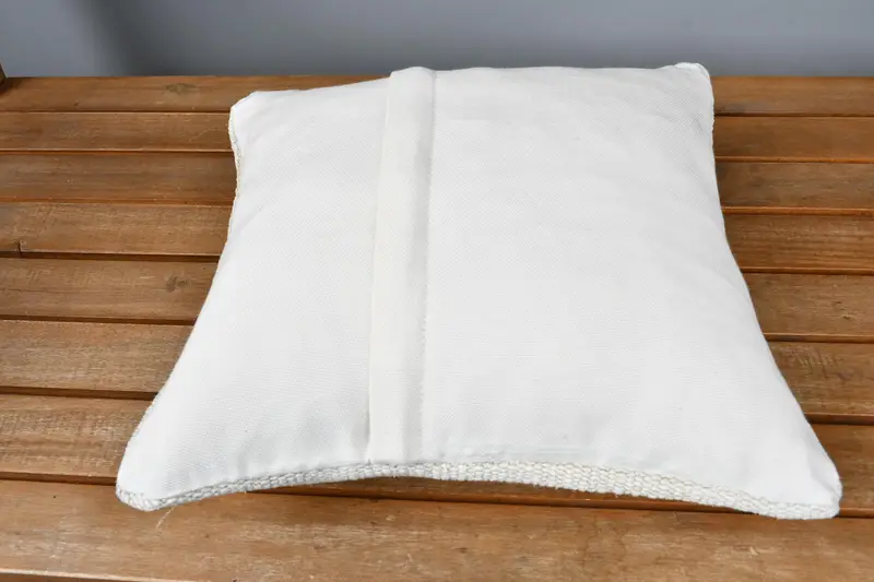 14x14 Beige Pillow Case, Cushion Cover, Kilim Pillow Cover, Aztec Pillow Cover, Ethnical Kilim Rug Pillow, Gift Pillow, Sofa Cushion - 5