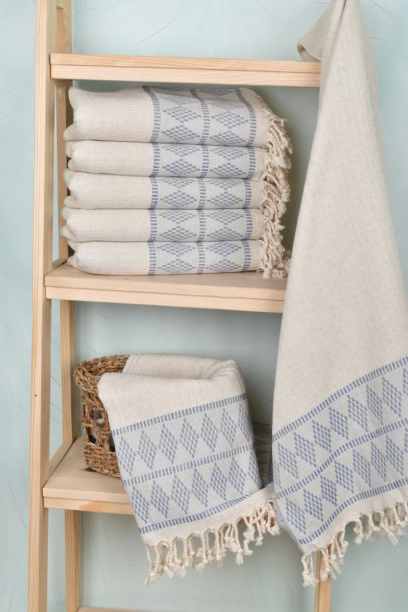 Hammam towel, Custom Wedding Gift From Bridesmaid, Home Decor Gifts, Gifts For Him, Bathroom Towel, Gym Towel, 70x36 Linen Kilim Design Towel - 3