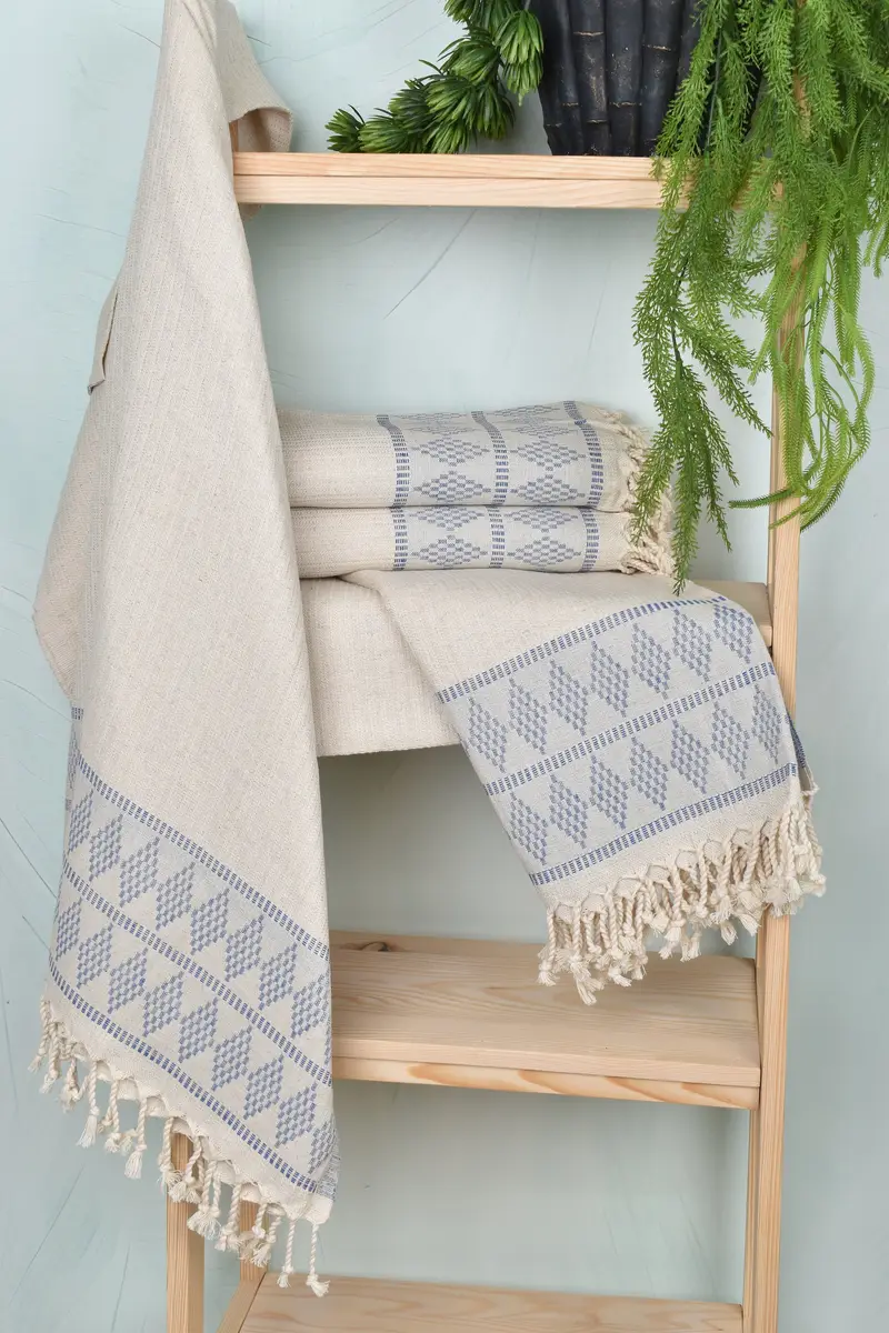 Hammam towel, Custom Wedding Gift From Bridesmaid, Home Decor Gifts, Gifts For Him, Bathroom Towel, Gym Towel, 70x36 Linen Kilim Design Towel - 6