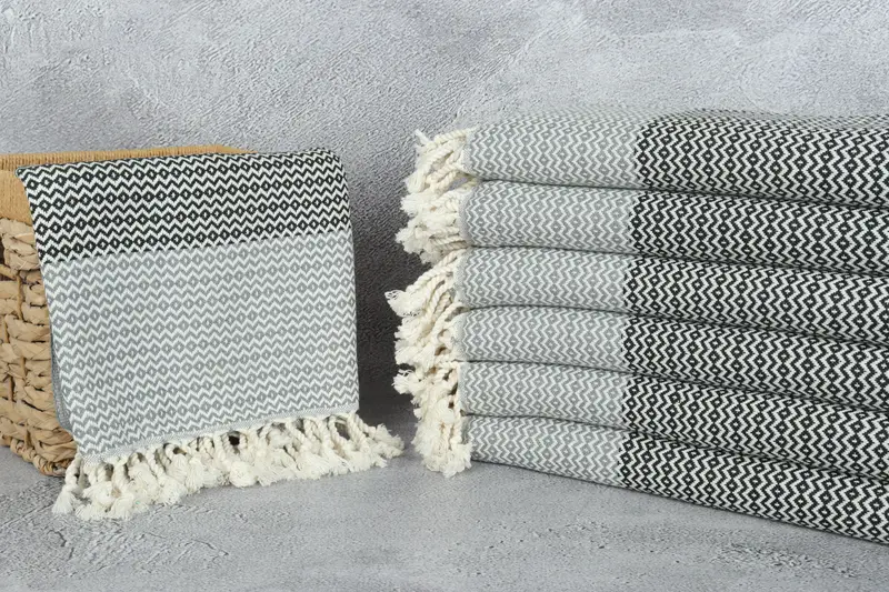 Bachelorette Party Favors, 70x40 Cotton Diamond Towel, Travel towel, Organic cotton Turkish peshtemal towel, Gym Towel, Cotton towel, Baby Boy Gift - 3
