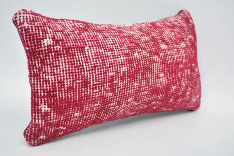 Pillow, 8x16 Red Pillow Sham, Kilim Pillow Cover, Comfy Throw Pillow Sham, Home Decor Pillow, Vintage Pillow, Neutral Pillow Sham - 3