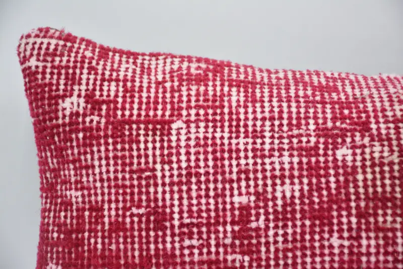 Pillow, 8x16 Red Pillow Sham, Kilim Pillow Cover, Comfy Throw Pillow Sham, Home Decor Pillow, Vintage Pillow, Neutral Pillow Sham - 2