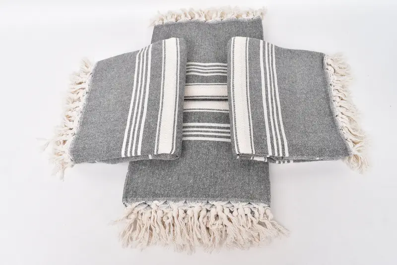 Absorbent towel, Wedding Towel, Bridesmaid Gift, Merry Christmas Gifts, 70x40 Cotton Herringbone Towel, Bath towel, Vegas Bachelorette Party Favors - 6
