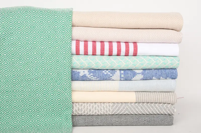 Turkish Hand Towel, 40x20 Cotton Set of 10 Towel, Holiday Towel, Bulk Order Towel, Guest Towel, Home Decor Towel, Kitchen Towel, Small Bath Towels - 1