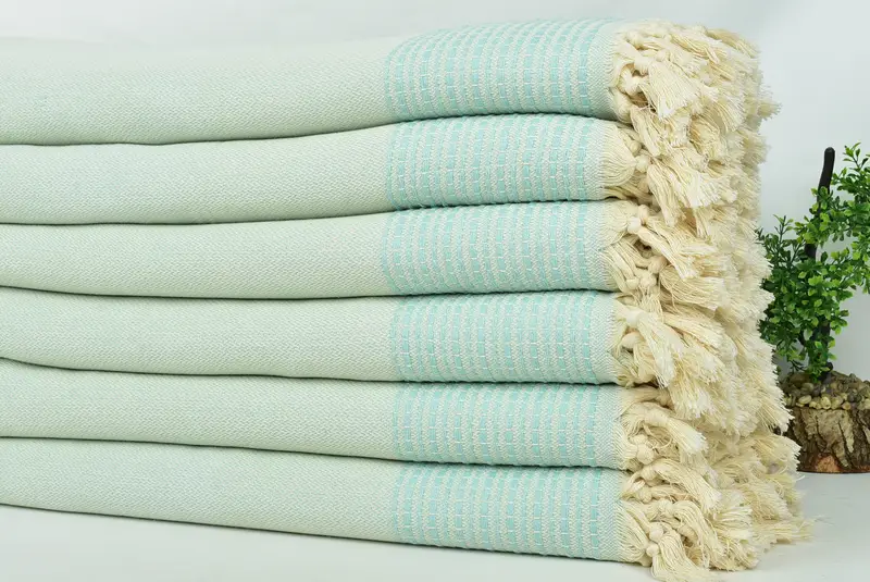 Girl Trip Party Favor, 96x92 Cotton Striped Towel, Quenn Bedspread, Housewarming Gift, Turkish Tablecloth, Boho Throw Blankets, Throw Blanket - 3