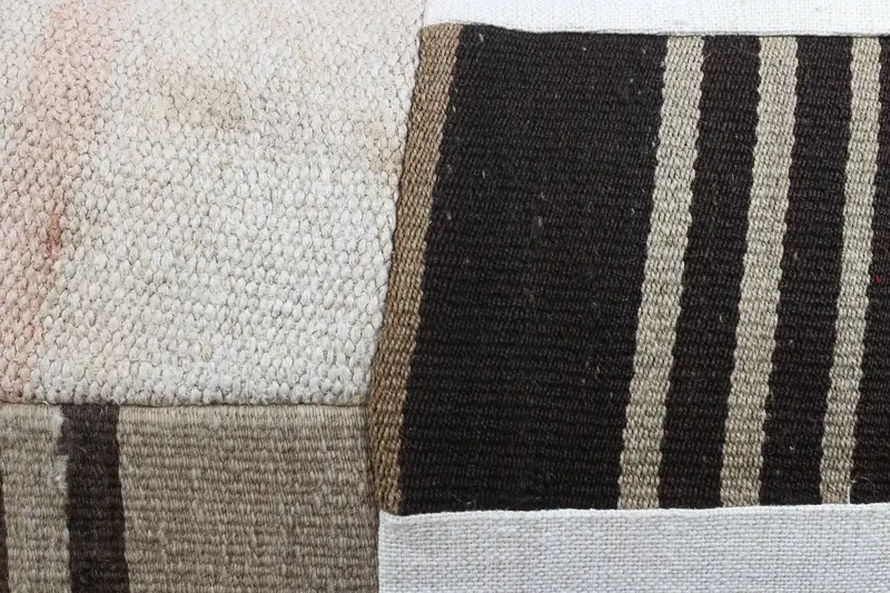 Pillow Sham, Gift Pillow, Handmade Kilim Cushion, Accent Cushion, 20x28 White Pillow Sham, Turkish Kilim Pillow, Pastel Cushion Case - 9