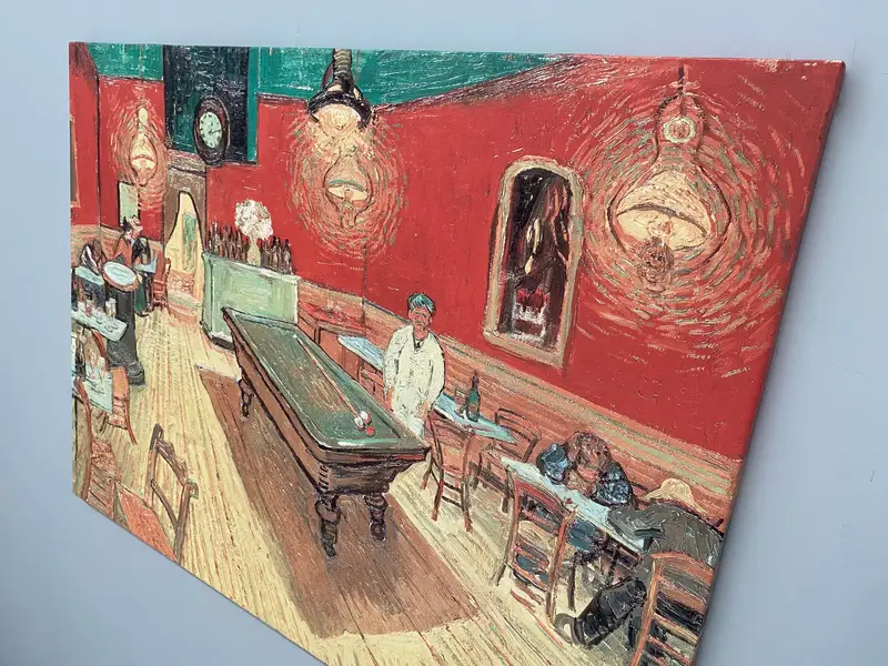 Vincent Van Gogh Billiards Table Canvas Print - Famous Artwork