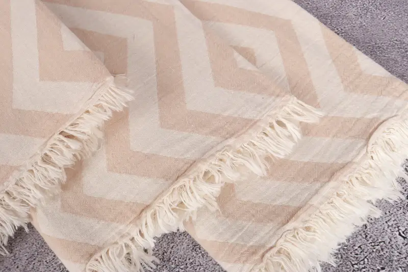 Turkish Bath Towel Set, Gift For Her, Yoga Towel, Turkish Towel USA, Gift For Bride, 70x40 Cotton Zigzag Design Towel, Custom Wedding Gift - 5