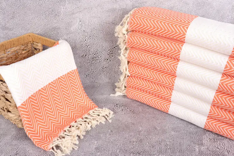 Wedding Favors, Bachelor Gifts, Customized Towels, Personalized Wedding Gift, Beach Theme Bachelorette Party Gifts, 70x40 Cotton Chevron Towel - 3