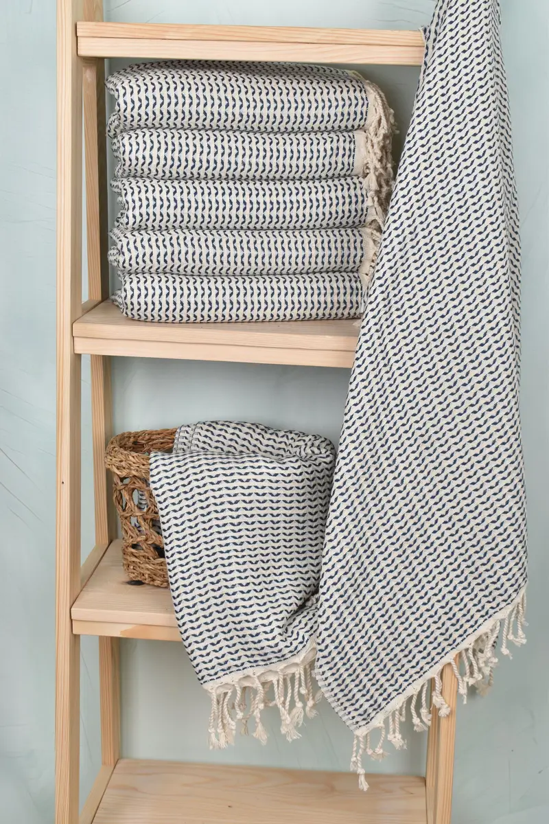 Personalized Gift For Her, Custom Wedding Gifts, Travel towel, Turkish Towel Set, Luxury towel, Summer Gift Ideas, 70x40 Cotton Diamond Towel - 3