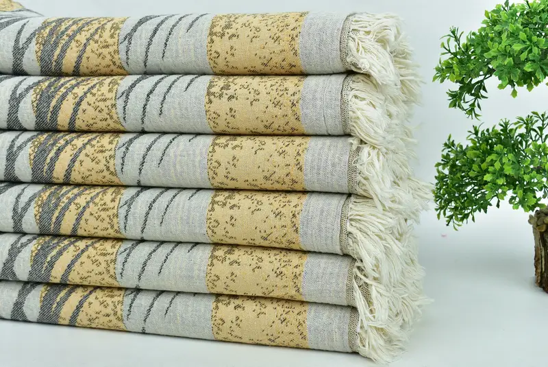 Fouta towel, Guest Towel, Girls Weekend Getaways Gifts, Wedding Gift Ideas, 78x38 Cotton Floral Design Towel, Cotton towel, Monogrammed Beach Towel - 4