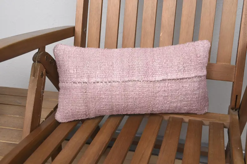 Toss Cushion Cover, Cushion, 8x16 Pink Cushion, Pillow for Sofa, Authentic Cushion Cover, Gift Pillow, Interior Designer Pillow, Couch Pillow Case - 1