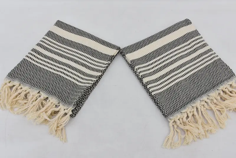 Nakış havlu, özel el havlu, 40x18 pamuklu çizgili havlu, yaz hediyesi, kişiselleştirilmiş mutfak havlu, monogram yemek havlu, kişiselleştirilmiş hediyeler - 6