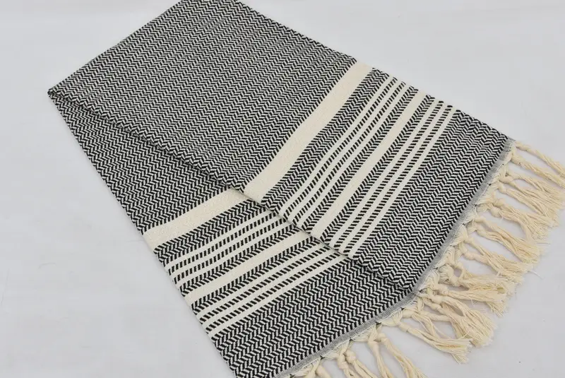 Nakış havlu, özel el havlu, 40x18 pamuklu çizgili havlu, yaz hediyesi, kişiselleştirilmiş mutfak havlu, monogram yemek havlu, kişiselleştirilmiş hediyeler - 4