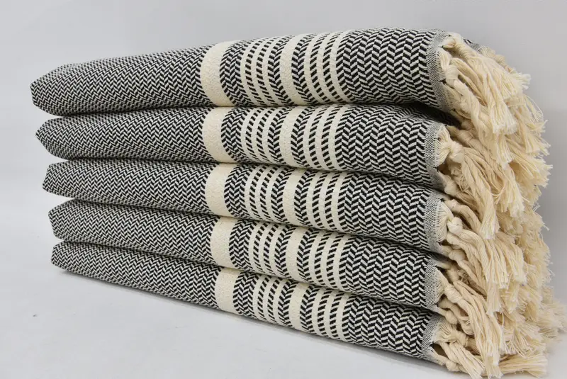Nakış havlu, özel el havlu, 40x18 pamuklu çizgili havlu, yaz hediyesi, kişiselleştirilmiş mutfak havlu, monogram yemek havlu, kişiselleştirilmiş hediyeler - 3