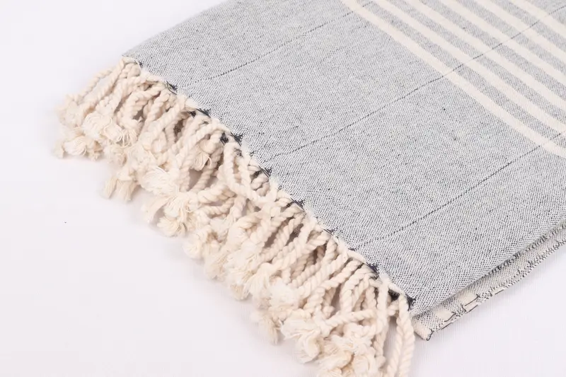Anne için hediye, Türk plaj havlu monogram, nakış havlu, monogram plaj havlu, düğün hediyeleri havlu, 70x40 pamuklu çizgili havlu, düğün iyilik - 7