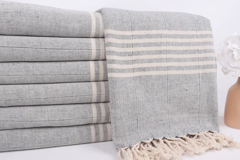 Anne için hediye, Türk plaj havlu monogram, nakış havlu, monogram plaj havlu, düğün hediyeleri havlu, 70x40 pamuklu çizgili havlu, düğün iyilik - 2