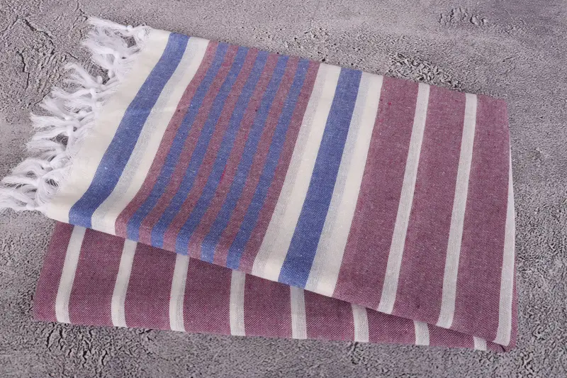 68x40 Cotton Striped Towel, Xmas Gifts, Personalized Wedding Gift, Cute Beach Towel, Personalized Bridesmaid Gift, Guest Towel, Personalized Gift - 6