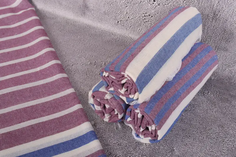 68x40 Cotton Striped Towel, Xmas Gifts, Personalized Wedding Gift, Cute Beach Towel, Personalized Bridesmaid Gift, Guest Towel, Personalized Gift - 8