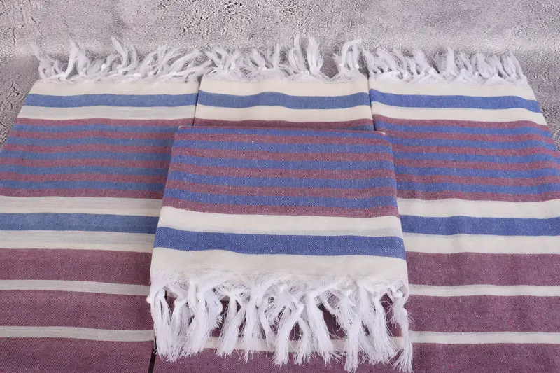 68x40 Cotton Striped Towel, Xmas Gifts, Personalized Wedding Gift, Cute Beach Towel, Personalized Bridesmaid Gift, Guest Towel, Personalized Gift - 4